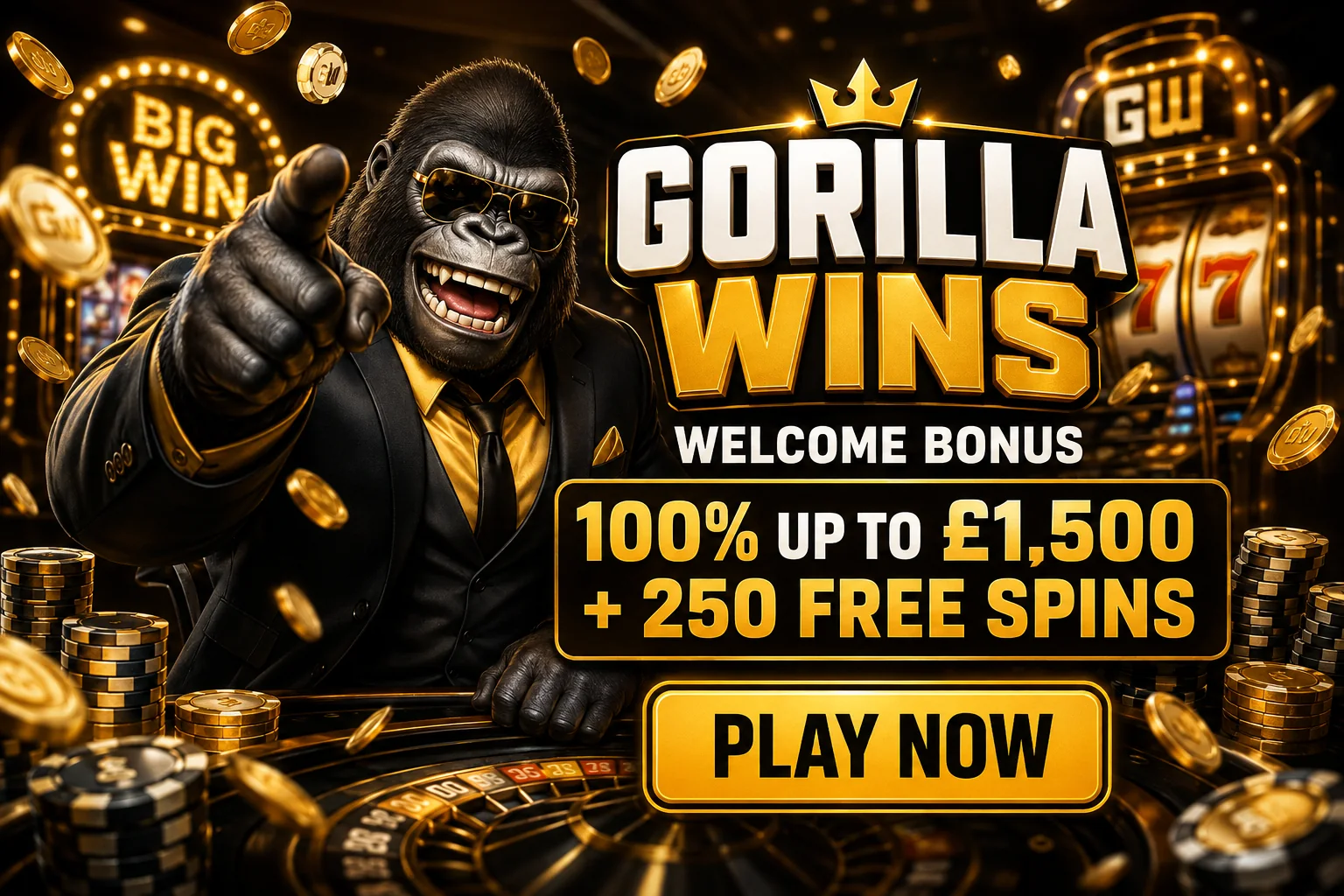 Gorilla Wins casino promotion